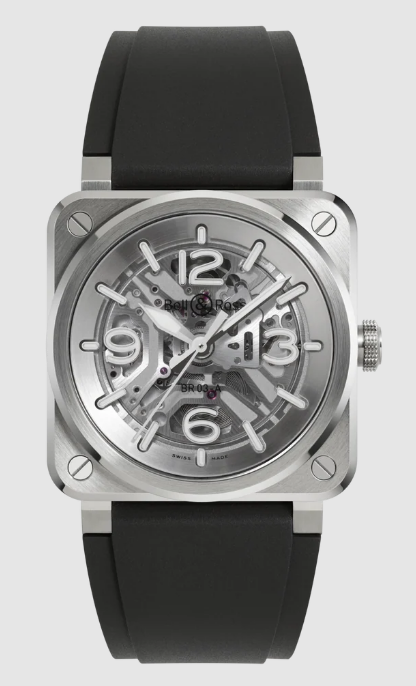 Review Bell and Ross BR 03 Replica Watch BR-03 Skeleton Steel BR03A-BL-SKST/SRB